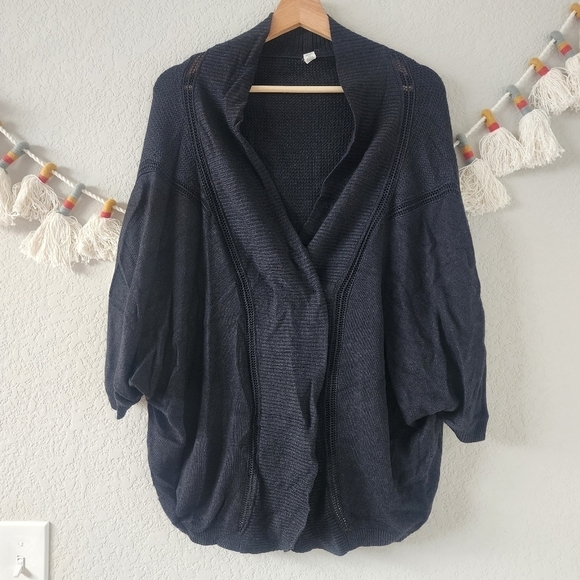 Lululemon Cashmere Blend Breeze Easy Wrap Knit Cardigan Lounge Cozy Yoga XS/S - Picture 1 of 11